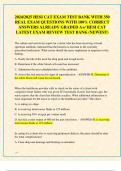 2024/2025 HESI CAT EXAM TEST BANK WITH 350  REAL EXAM QUESTIONS WITH 100% CORRECT  ANSWERS ALREADY GRADED A+/ HESI CAT  LATEST EXAM REVIEW TEST BANK (NEWEST)