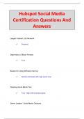 Hubspot Social Media  Certification Questions And  Answers