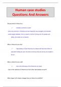 Human case studies Questions And Answers