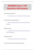 MCB3020 Exam 1 USF Questions And Answers