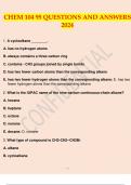 Portage learning CHEM 104 Problem Set QUESTIONS AND ANSWERS 2024. Portage learning CHEM 104 Week 1 Module 1 Problem Set QUESTIONS AND ANSWERS 2024.