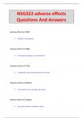 NSG322 adverse effects Questions And Answers