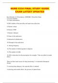 NURS 5334 FINAL STUDY GUIDE EXAM LATEST UPDATED