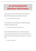 pn ati fundamentals Questions And Answers