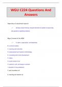 WGU C224 Questions And  Answers