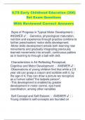 ILTS Early Childhood Education (206)  Set Exam Questions  With Reviewed Correct Answers