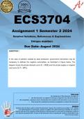 ECS3704 Assignment 1 (COMPLETE ANSWERS) Semester 2 2024