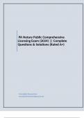 PA Notary Public Comprehensive Licensing Exam (2024) || Complete Questions & Solutions (Rated A+)