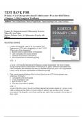 Test Bank Primary Care Interprofessional Collaborative Practice 6th Edition by Terry Mahan Buttaro Chapter 1-228Complete Guide A+