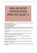 ANA AG/ACNP Certification Practice IQ Set 2