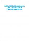 MICROBIOLOGY  LAB 1-9 NOTEBOOK