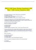  ANCC FNP Exam Review Questions LEIK Part 1 With Correct Solutions 2024