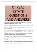 CT Real Estate Questions An Answers 2024