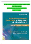 TEST BANK For Evidence-Based Practice in Nursing & Healthcare A Guide to Best Practice 5th Edition by Bernadette Mazurek Melnyk, Ellen Fineout-Overholt, Chapters 1 - 23, Complete Newest Version