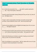 Oral Communication Mid-Term Questions & Detailed Answers