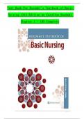 TEST BANK For Rosdahl's Textbook of Basic Nursing, 12th Edition by Caroline Rosdahl Chapters 1 - 103, Complete