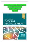 TEST BANK For Little and Falace's Dental Management of the Medically Compromised Patient, 10th Edition by Craig Miller, Verified Chapters 1 - 30, Complete Newest Version