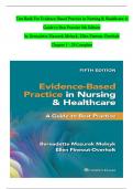 TEST BANK For Evidence-Based Practice in Nursing & Healthcare 5th Edition by Melnyk, Overholt, Verified Chapters 1 - 23 Complete Newest Version