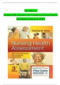 TEST BANK For Nursing Health Assessment The Foundation of Clinical Practice, 3rd Edition by Dillon, Verified Chapters 1 - 27, Complete Newest Version