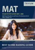 MAT Exam Study Guide 2019-2020: MAT Exam Prep Review and Practice Test Questions for the Miller Analogies Test