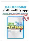 Test Bank for Modern Dental Assisting, 14th Edition by Debbie S. Robinson 2024 