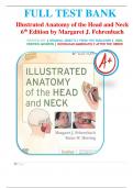 Test Bank For Illustrated Anatomy of the Head and Neck 6th Edition By Margaret Fehrenbach All Chapters 1-12 LATEST