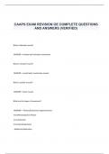 CAAPS EXAM REVISION OE COMPLETE QUESTIONS AND ANSWERS (VERIFIED)