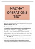 HAZMAT OPERATIONS TEST