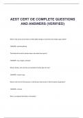 AIR OPS EXAM OE COMPLETE QUESTIONS AND ANSWERS (VERIFIED)