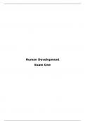 Summary for the 'Human Development' EXAMS (AB_1140)