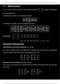 Determinants - mathematics ( linear algebra)