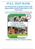 Test Bank For The Human Body in Health & Disease 8th Edition by Kevin T. Patton All Chapters 1-25 LATEST