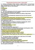 Nursing 283 Midterm Pharmacology Exam Questions with Answers 2024 Latest