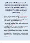 QME PREP CHAPTER 15 EXAM NEWEST 2024-2025 ACTUAL EXAM 125 QUESTIONS AND CORRECT VERIFIED ANSWERS. ALREADY GRADED A+.