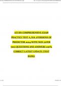 ATI RN COMPREHENSIVE EXAM PRACTICE TEST A, B & 2VERSIONS OF PREDICTOR 2024 WITH NGN (0VER 700) QUESTIONS AND ANSWERS 100% CORRECT LATEST UPDATE (TEST BANK)