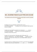 ND JOURNEYMAN ELECTRICIAN EXAM WITH GUARANTEED ACCURATE ANSWERS |VERIFIED