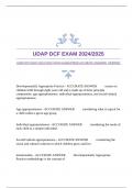 UDAP DCF EXAM 2024/2025 WITH GUARANTEED ACCURATE ANSWERS |VERIFIED 