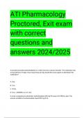 ATI FADERMETER EXIT EXAMS WITH CORRECT ANSWERS AND QUESTIONS PROTECST