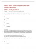 Bates9 Guide To Physical Examination And History Taking 13th Edition Bickley Test Bank