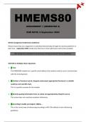 HMEMS80 Assignment 1 (Detailed Answers) Semester 2 - Due 2 September 2024