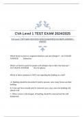 CVA Level 1 TEST EXAM 2024/2025 WITH GUARANTEED ACCURATE ANSWERS |VERIFIED