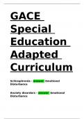 GACE Special Education Adapted Curriculum.