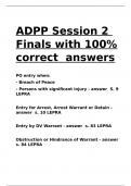 ADPP Session 2 Finals with 100- correct answers.