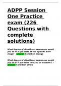 ADPP Session One Practice exam (226 Questions with complete solutions).