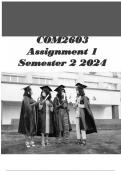 COM2603 Assignment 1 (COMPLETE ANSWERS) Semester 2 2024 100% satisfaction guarantee