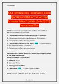 OCI certifications Foundation Exam Questions with Correct Verified Answers Latest Update (2024/2025) Guaranteed Pass