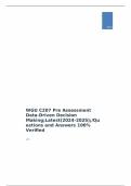 WGU C207 Pre Assessment Data-Driven Decision Making;Latest(2024-2025);/Questions and Answers 100% Verified