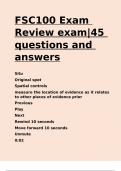 FSC100 Exam Review exam45 questions and answers.