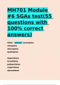 MH701 Module -6 SGAs test(55 questions with 100- correct answers)