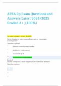 APEA 3p Exam Questions and Answers Latest 2024/2025 Graded A+ ;(100%)